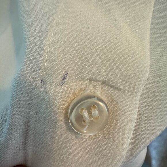 Preston and York Polyester Slightly Sheer Button Down Shirt, 24W - Picture 5 of 9